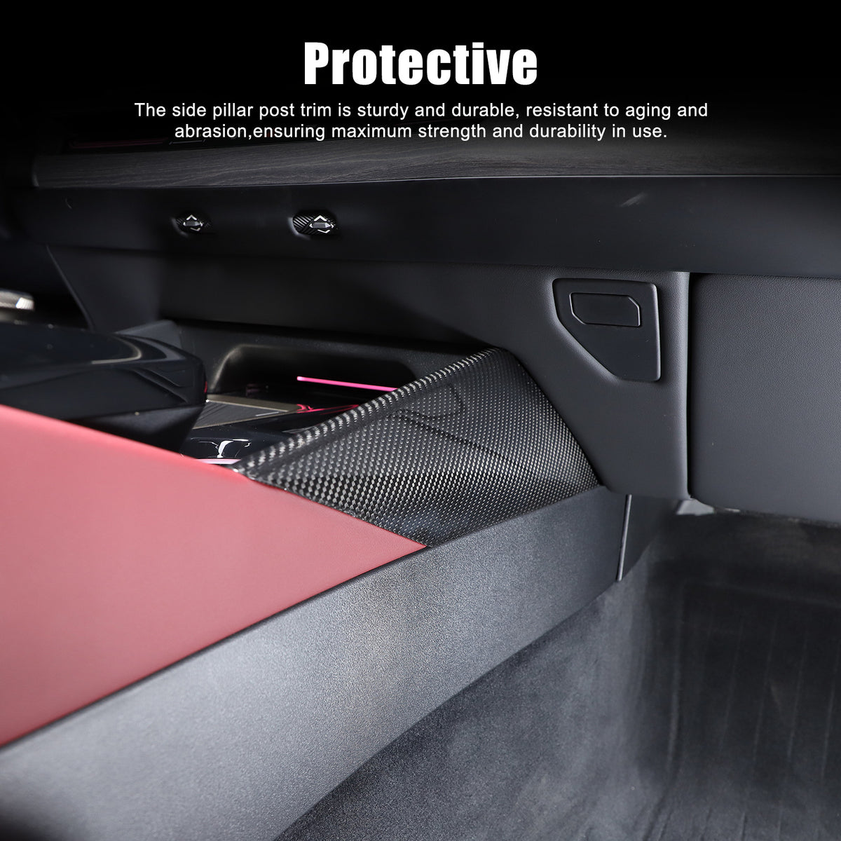 Real Carbon Fiber Console Gear Shift Box Side Trim For BMW 5 Series G60 i5 2024+ 19