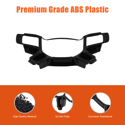 Mecha Glossy Black Steering Wheel Frame Trim For Land Rover Defender L663 20-25 8