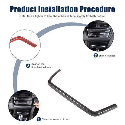 Real Carbon Fiber Center Trim For BMW 3/4 Series F30/F32/F80/F82 M3 M4 2014-19 24
