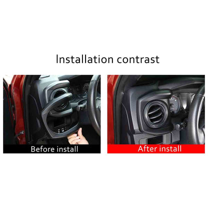 Matte Black Dashboard Decoration U Shape Trim For Toyota Tacoma 2016-2023 US 15