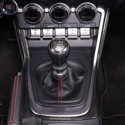 Real Carbon Fiber Center Shifter Side Bezel Frame Trim For Subaru BRZ 2022+ 6