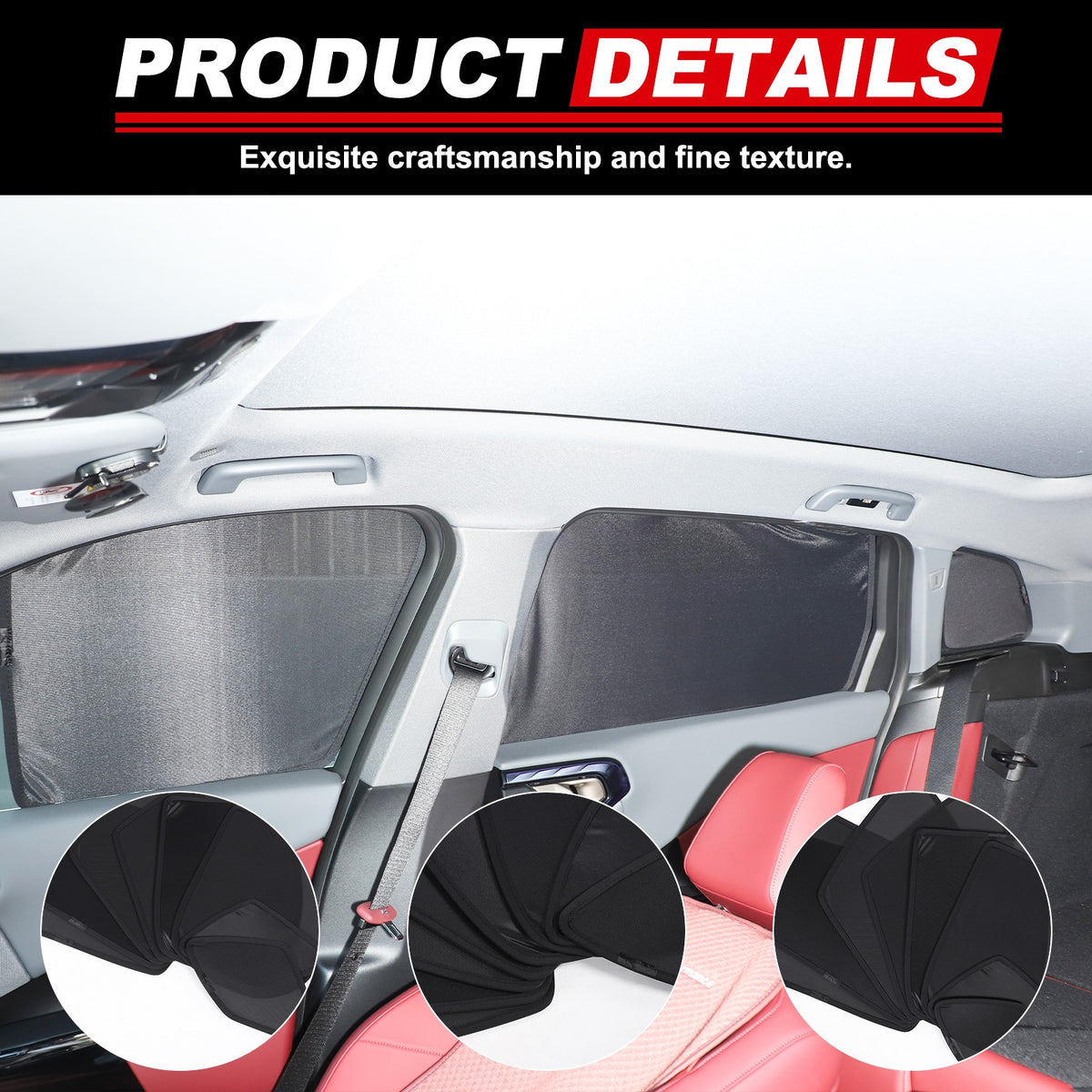 Full Window Mesh Screen Sun Shade Cover Net For BMW X3 G45 2025 6