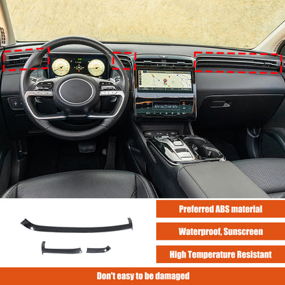 Interior Dashboard Center Console Air Vent Trim Cover For Hyundai Santa Cruz 22+ 3