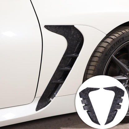 Forged Carbon Front Side Fender Air Outlet Trim For Toyota GR86 Subaru BRZ 2022+ 1