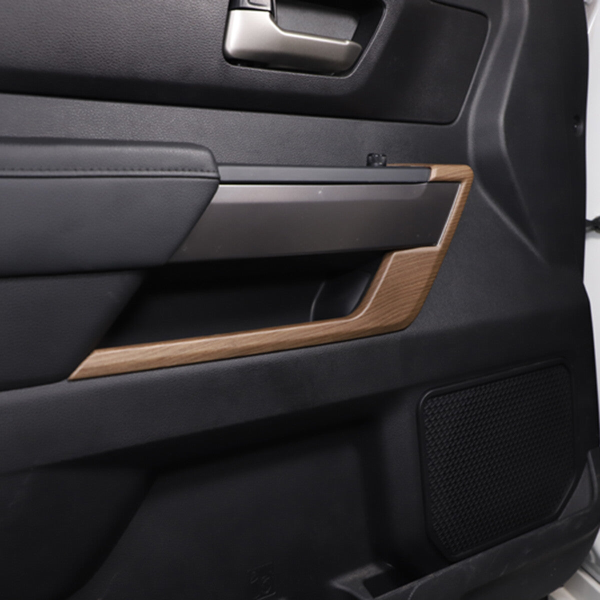 Pear Wood Interior L Strip Door Panel Trim For Toyota Tundra Sequoia 2022-26 US 8