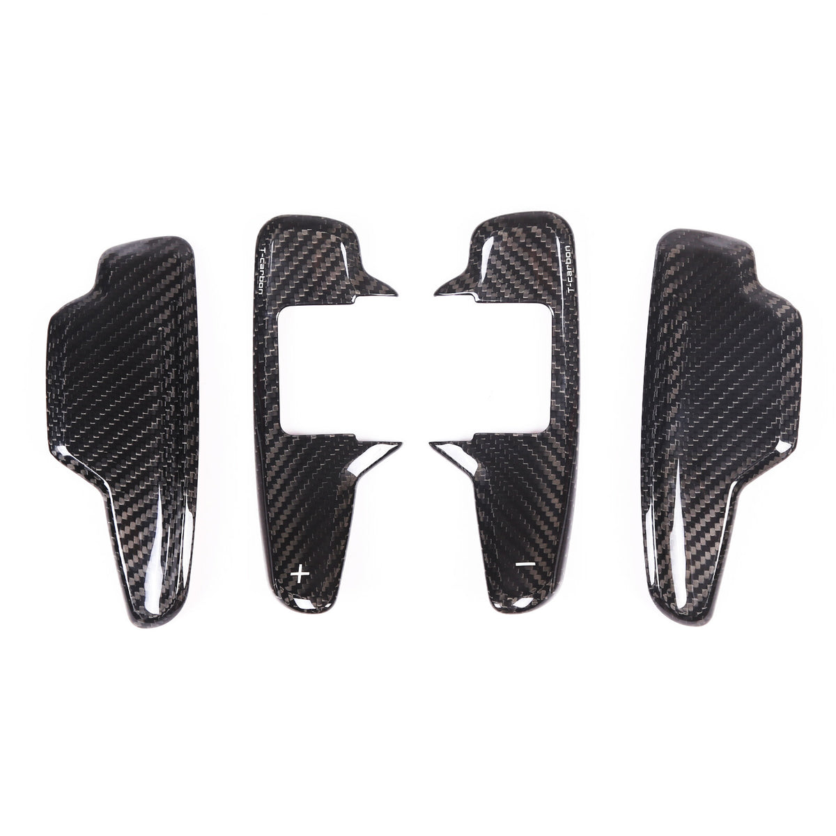 Black Real Carbon Fiber Gear Shift Paddles Paddle Shifters For Corvette C8 20-26 14