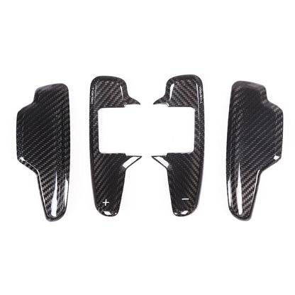 Black Real Carbon Fiber Gear Shift Paddles Paddle Shifters For Corvette C8 20-26 14