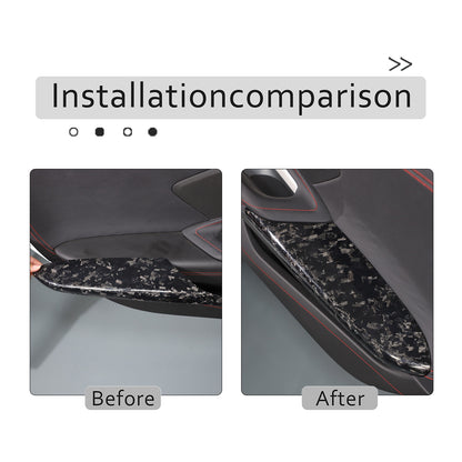 Forged Real Carbon Fiber Full Interior Set Cover Trim Kit For Corvette C8 20-25 - Variants 36-40 16