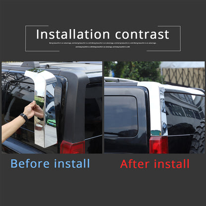 Chrome Silver Window D Pillar Trim Strip Cover For Hummer H3 2005-09 US 11