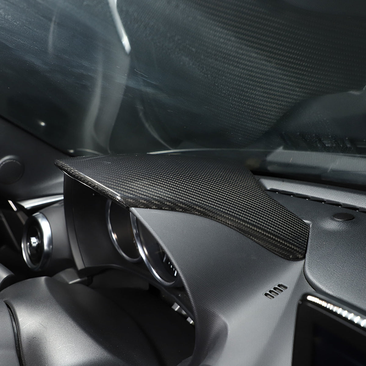 Real Carbon fiber Interior Dashboard Panel Instrument Trim For Mazda MX-5 16-24 13