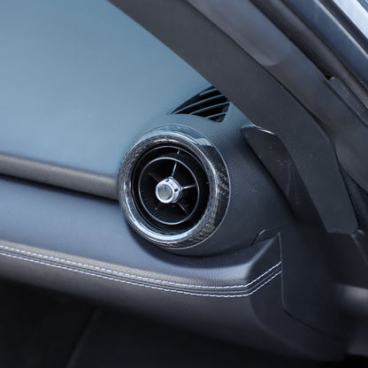 Real Carbon Fiber Interior Center Console Trim Kit Set For Mazda MX-5 Miata 16+ 4
