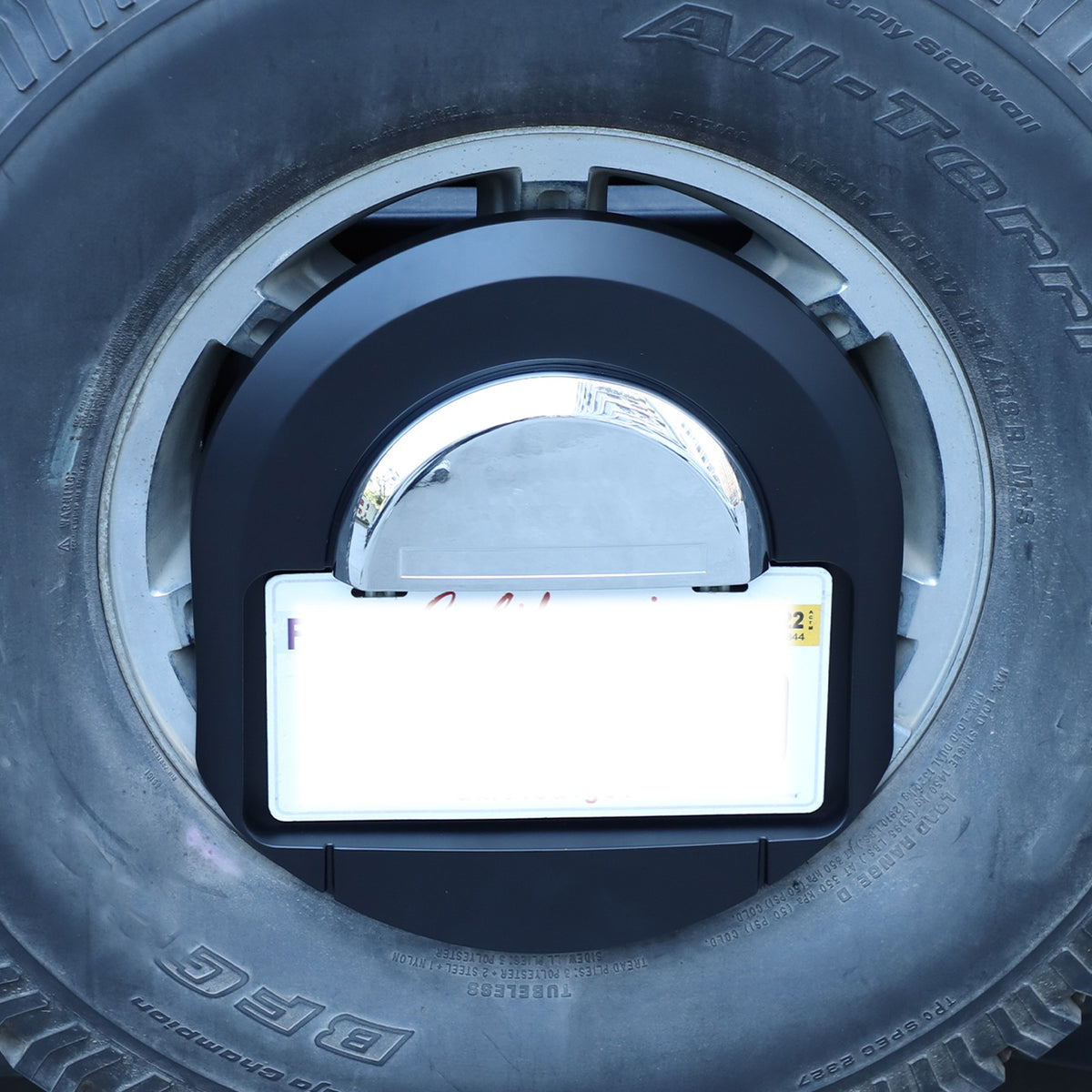 Matte Black Spare Tire License Plate Bracket OE:25782333 For Hummer H2 03-09 US 17