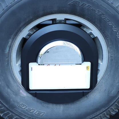Matte Black Spare Tire License Plate Bracket OE:25782333 For Hummer H2 03-09 US 17