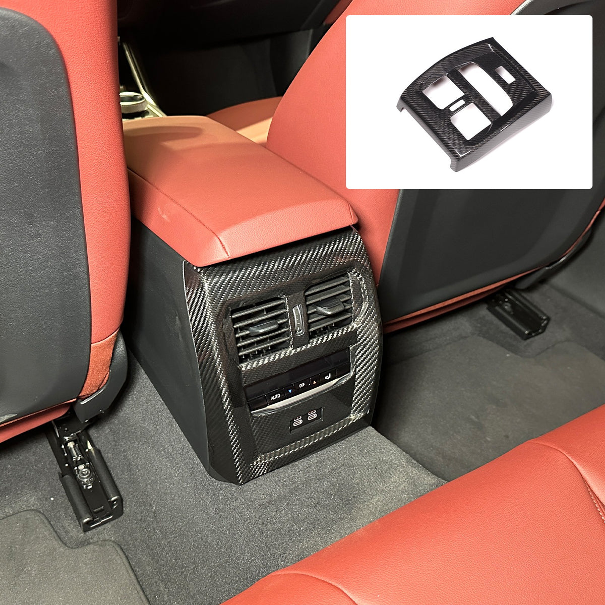 Real Carbon Fiber Rear Air Vent Frame Trim For BMW 4 Series G22/G23/G26 2020+ 19