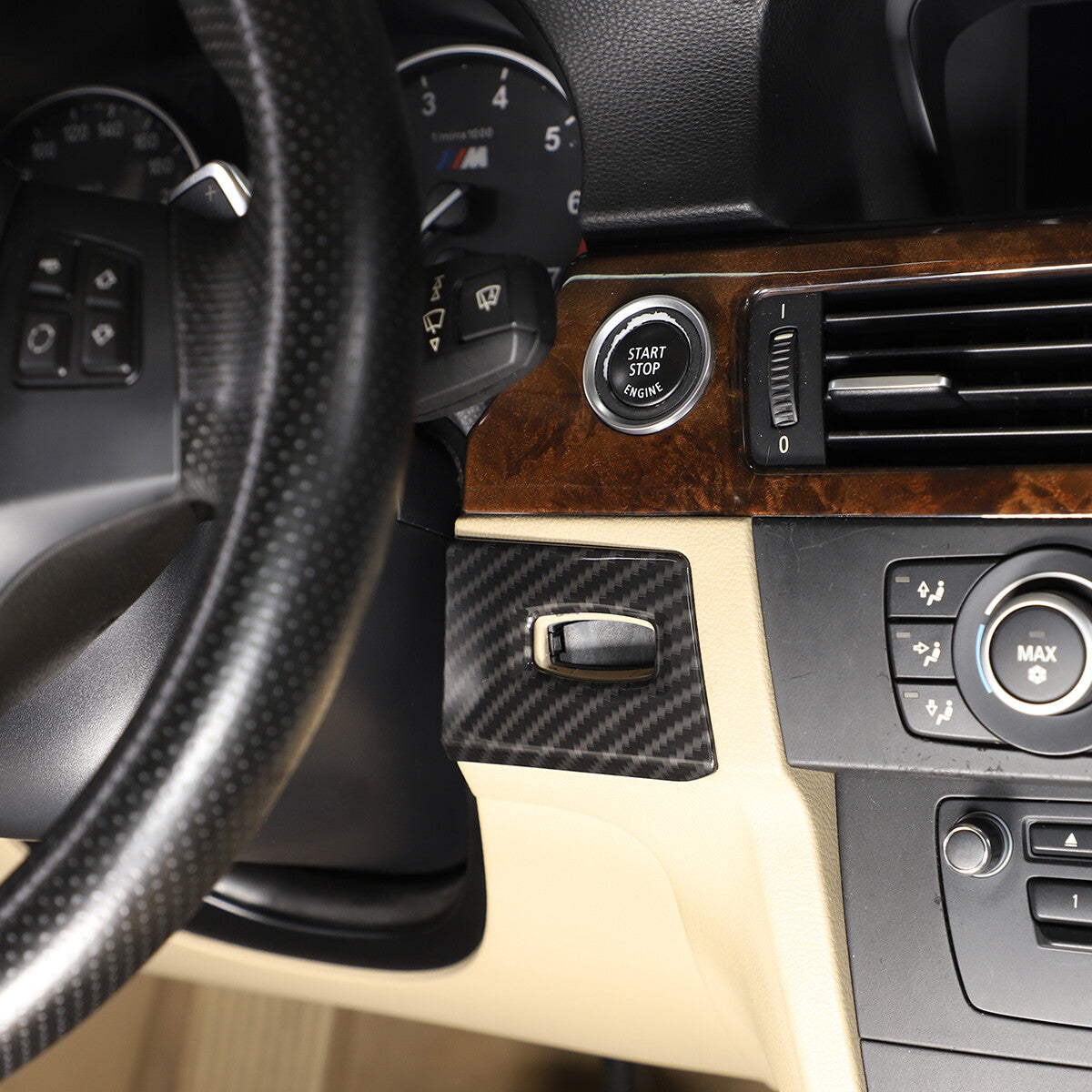 Carbon Fiber ABS Interior Decoration Cover Trim Kit For BMW 3 Series E90 2005-12 - Variants 11-15 32
