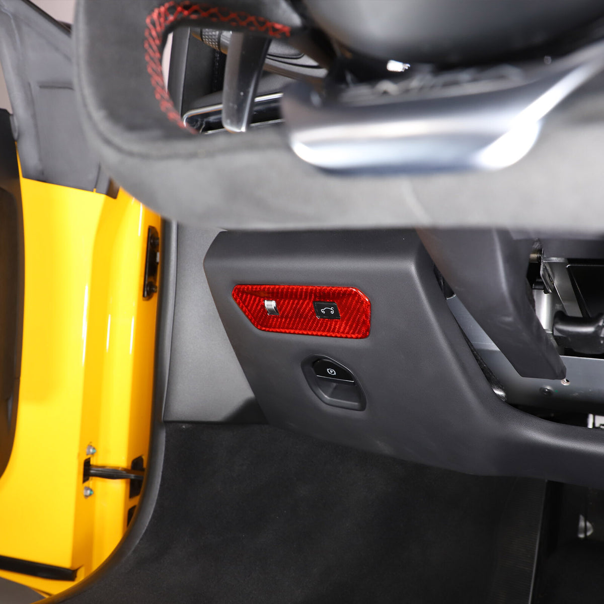 Red Real Carbon Fiber Interior Exterior Conosle Trim Cover For Lotus EMIRA 21-25 31