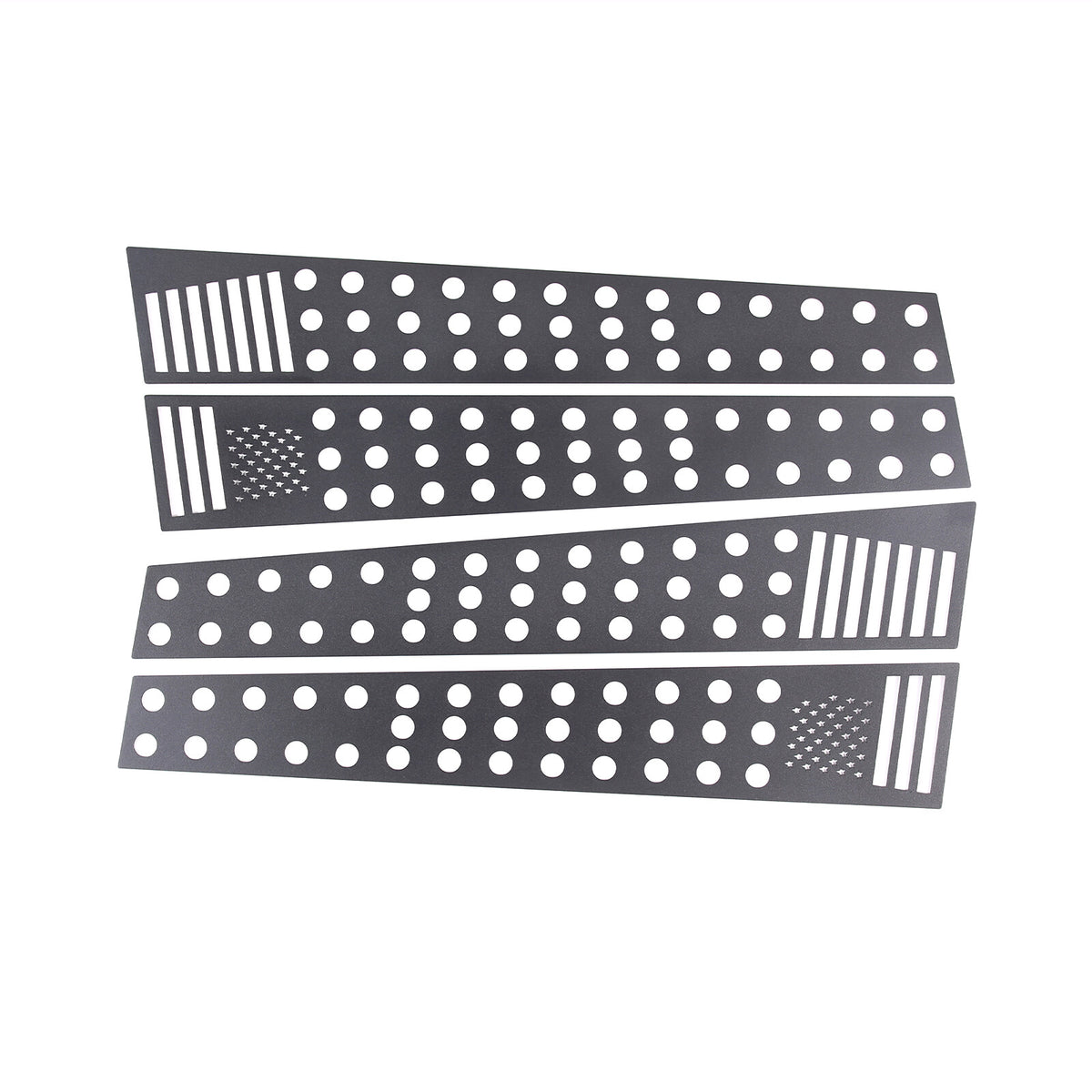 US Flag Alloy Window Center Pillar Trim For Land Rover Discovery 3/4 04-16 US 3