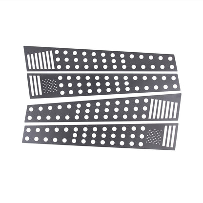 US Flag Alloy Window Center Pillar Trim For Land Rover Discovery 3/4 04-16 US 3
