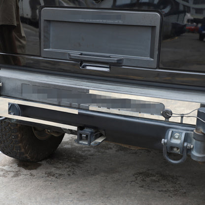 Silver Steel Rear Bumper Decorative Panel Trim Cover For Hummer H2 2003-2009 9