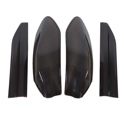Smoked Rear Tail Light Guard Decor Cover Trim Bezels For BMW X6 G06 2020-2026 US 17