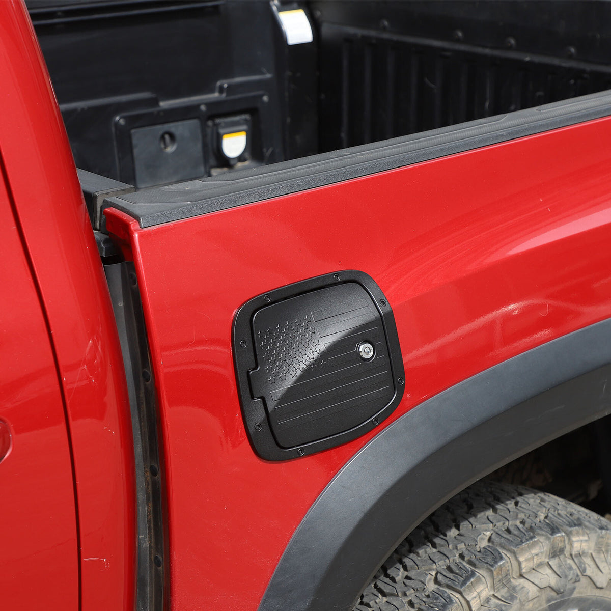 Star Door Fuel Tank Cover W/ Lock Gas Cap Tank Trim For Toyota Tacoma 2016-23 US 22