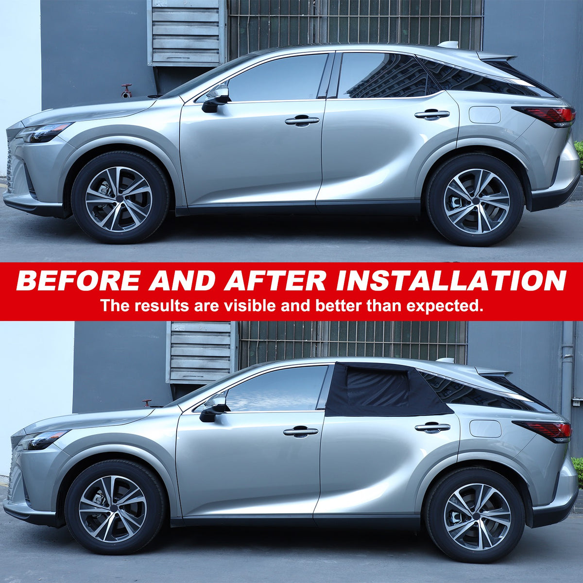Rear Window Sun Shade Cover Deflectors For Lexus RX300 2023+ 3