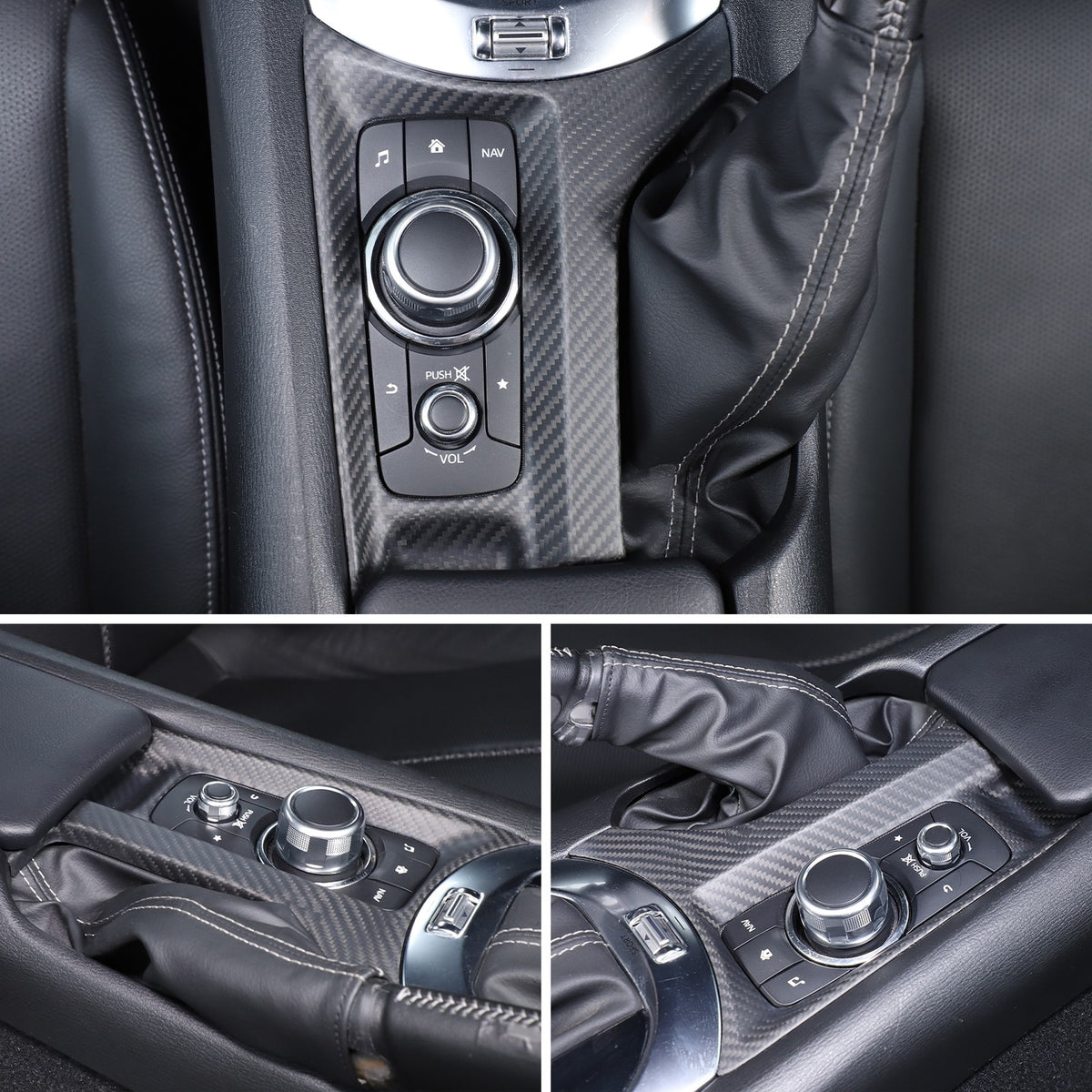 Matte Real Dry Carbon Fiber Interior Full Trim For Mazda MX-5 Miata 2016-2026 15