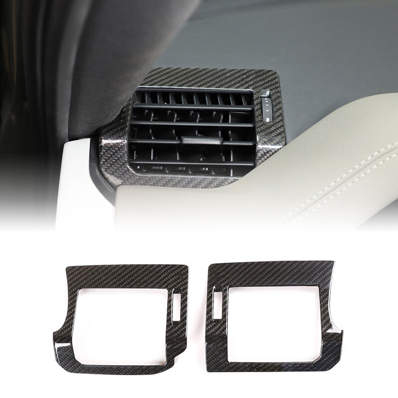 Real Carbon Fiber Side Air Vent Outlet Cover For Land Rover Defender 2020-23 2