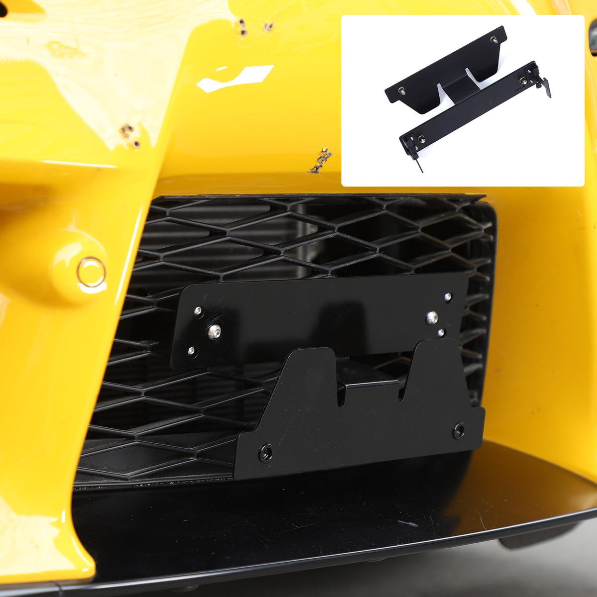 Carbon Steel Front Grille License Plate Bracket For Toyota Supra A90 2019+ US 2