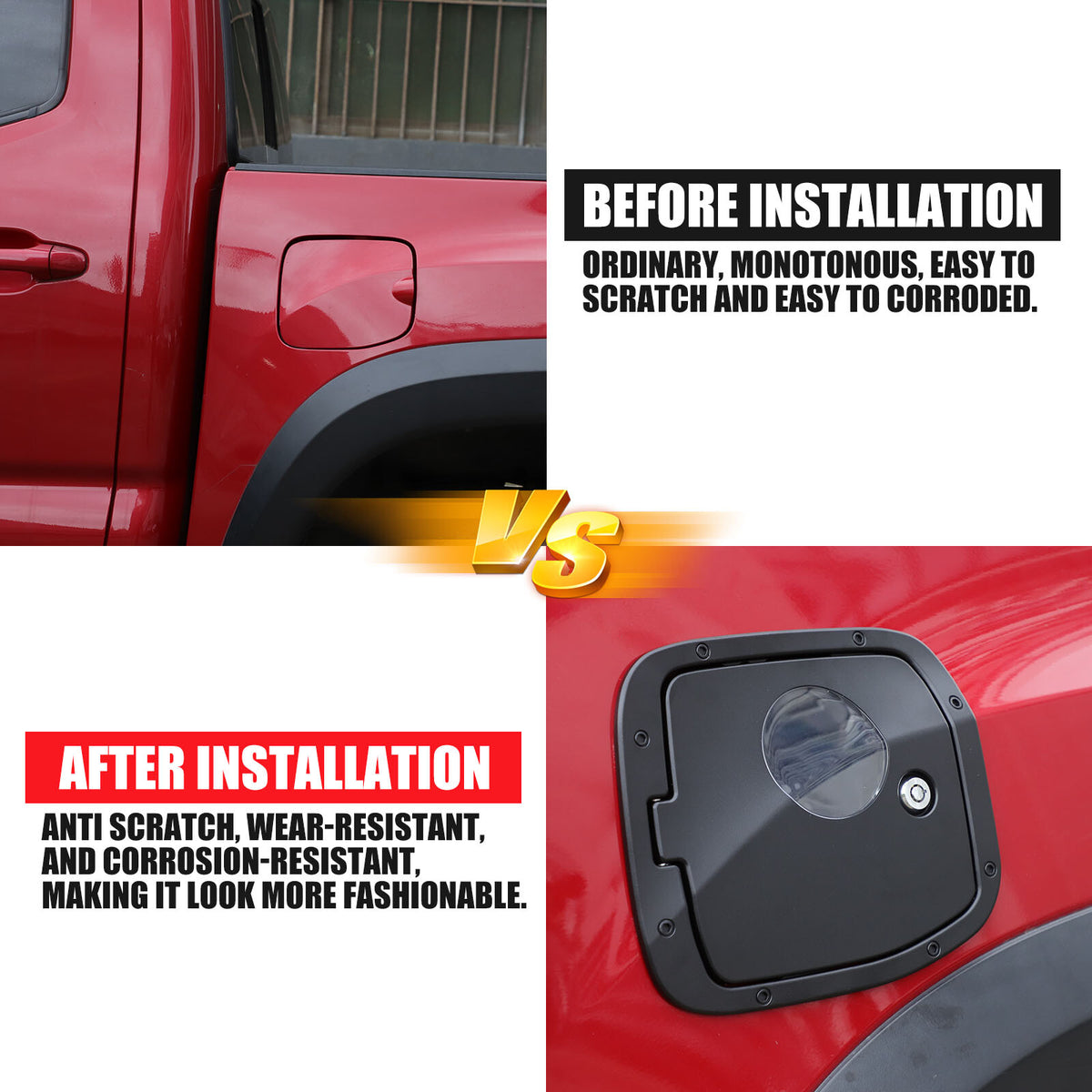 Replacement Fuel Tank Gas Lock Cover Trim For Toyota Tacoma 2016-2023 US 19