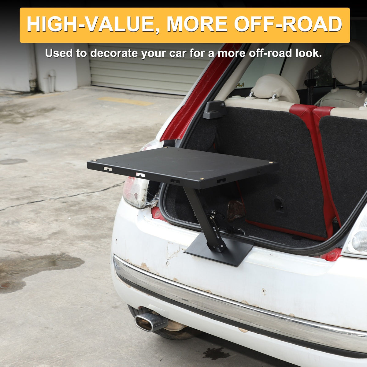 Car Camping Portable Trunk Lock Latch Table For Fiat 500 2009-2015 9