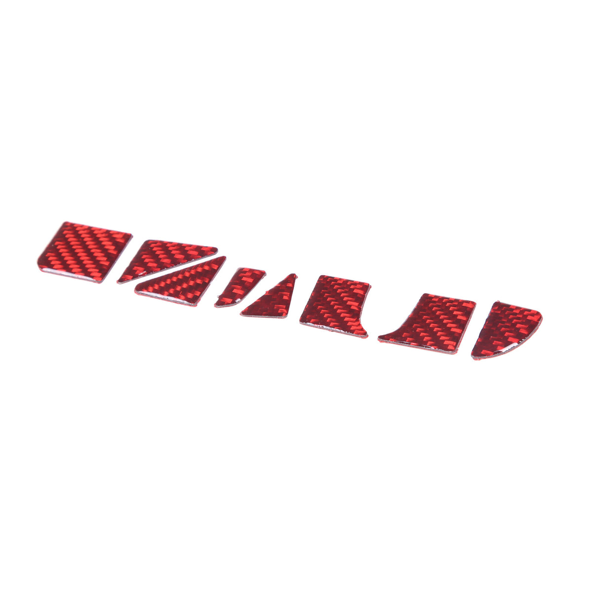 Red Soft Carbon Fiber Interior Decor Trim Kit Cover Set For Corvette C8 20-25 162
