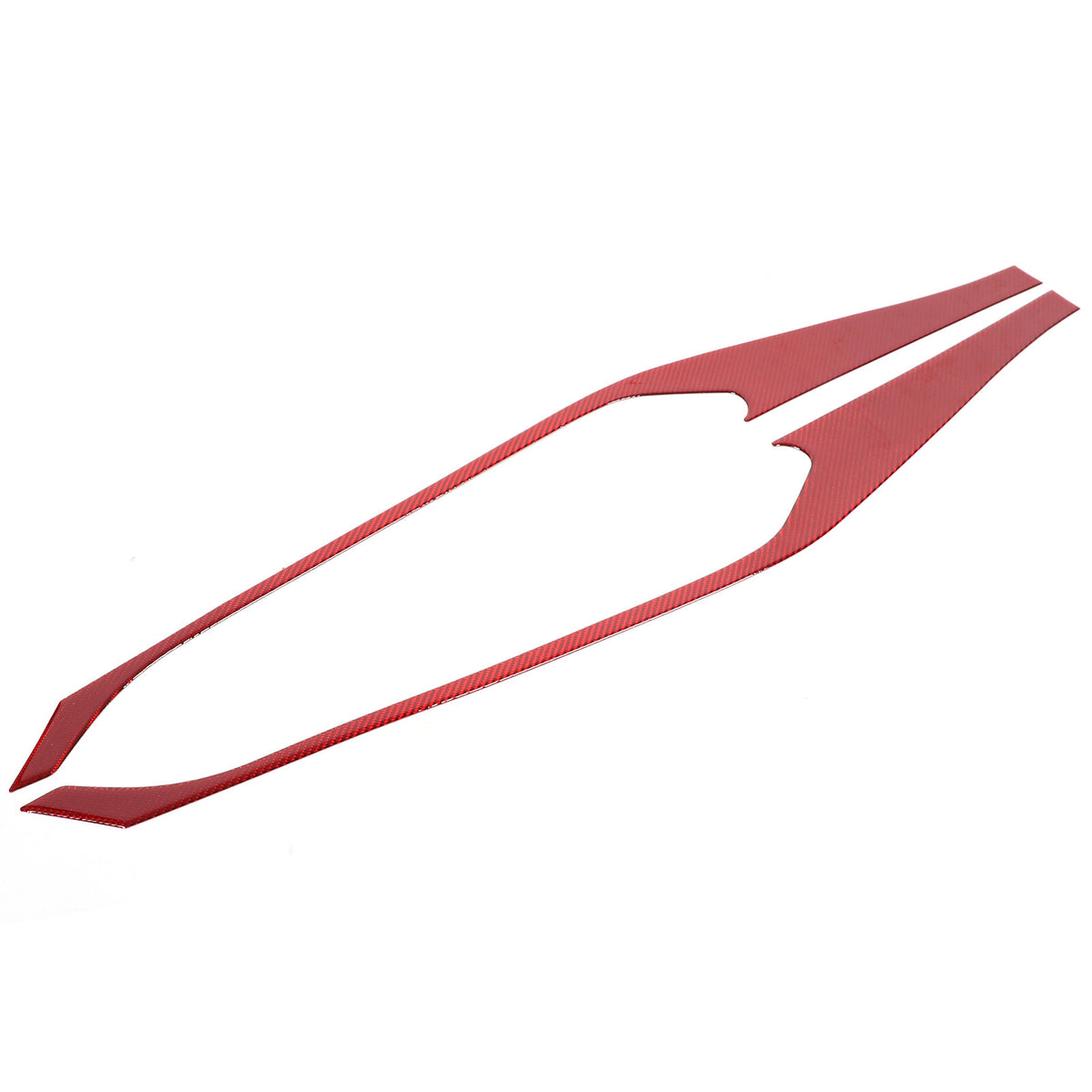 Red Carbon Fiber Interior Door Panel Anti Kick Trim Sticker For Corvette C8 20+ 18