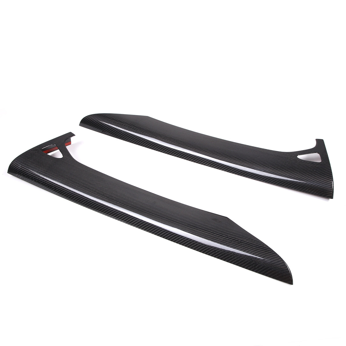 Real Carbon fiber Interior Door Upper Panel trim Cover For Corvette C8 2020-26 16