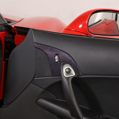 Real Carbon Fiber Children Lock Button Frame Trim For Corvette C6 2005-2013 24