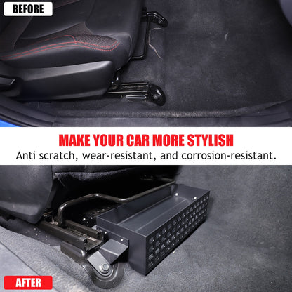 Aluminum Passenger Seat Under-Seat Storage Basket For Subaru WRX VB 2022+ 2