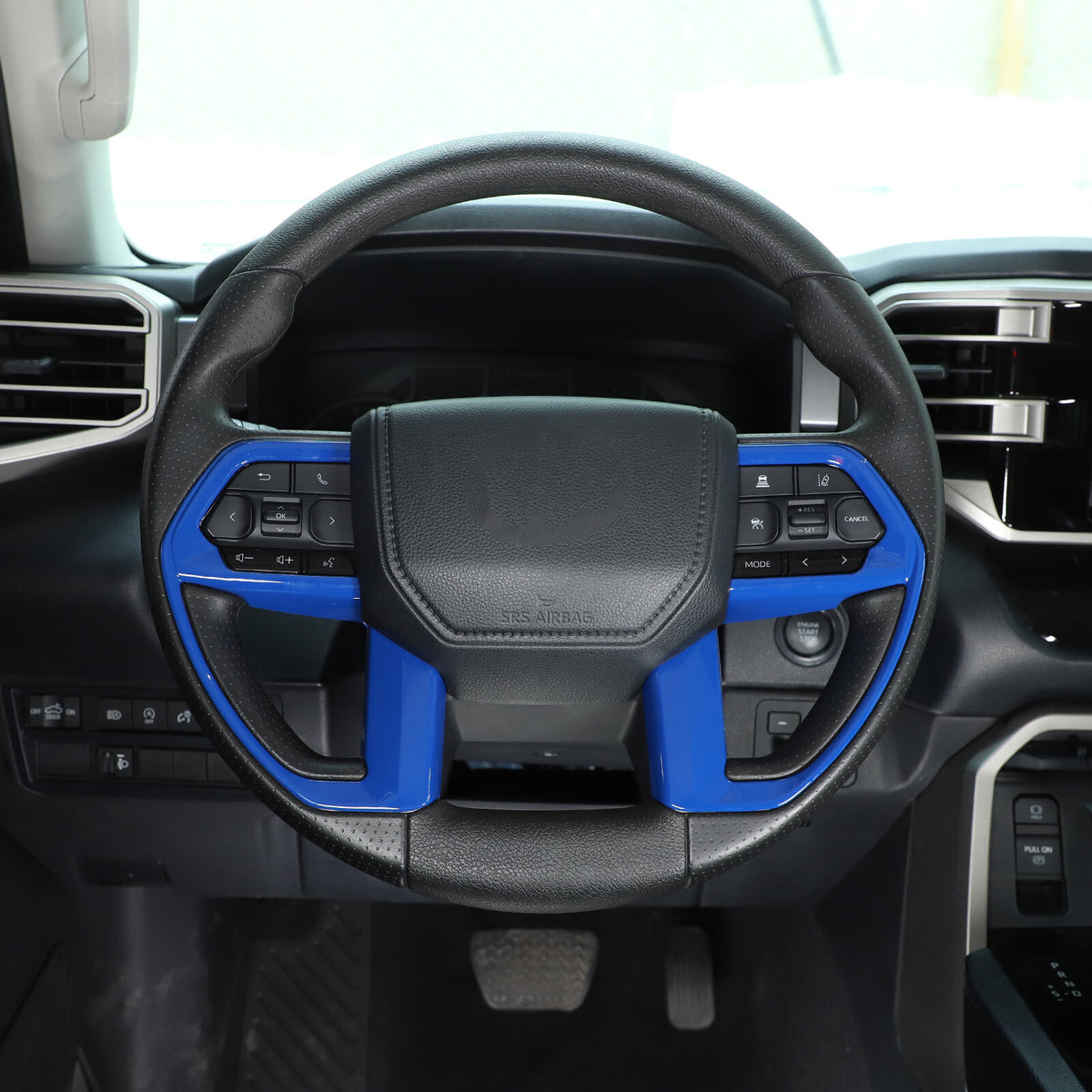 ABS Blue Car Center Panel Trim Interior Accessories For Toyota Tundra 2022-2026 - Variants 6-10 66