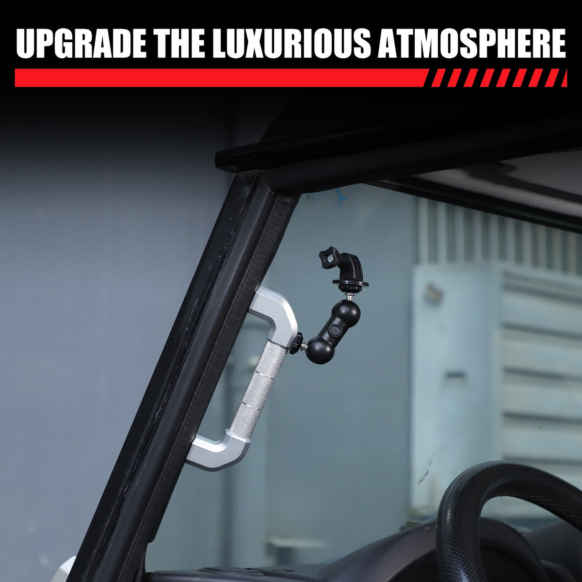 Silver Aluminum A-Pillar Handle W Cam Mount For LR Defender L316 2004-2018 21