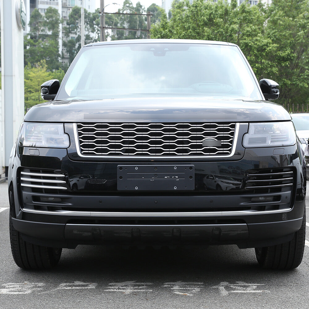 Gloss Black Front Grille Bumper Body Trim Kit For LR Range Rover Vogue HSE 18-22 7