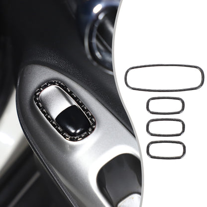 Soft Carbon Fiber Interior Center Console trim Sticker For Nissan Juke 2011-2019 122
