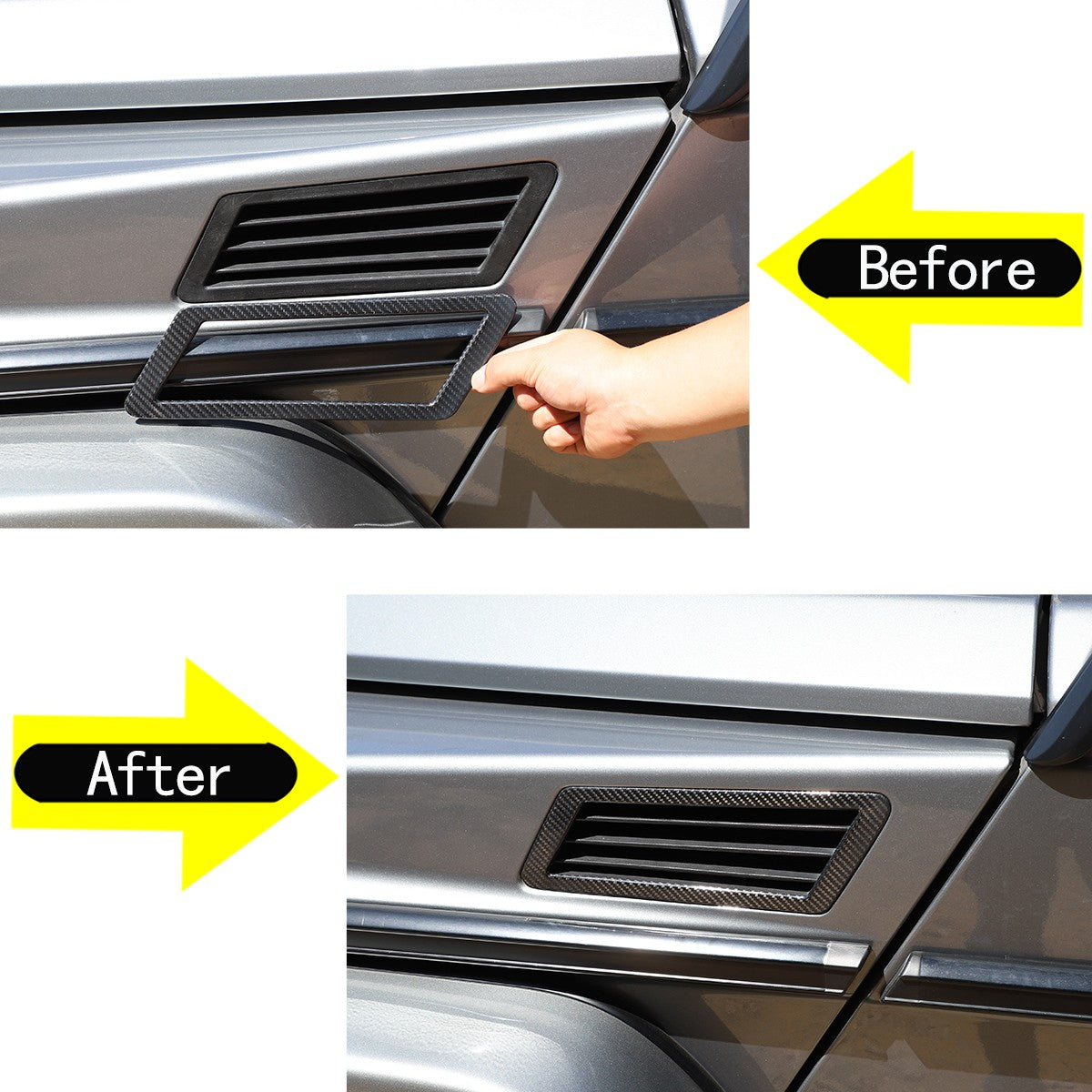 Real Carbon Fiber Side Fender Vent Frame For Mercedes-Benz G-Class 2012-18 14