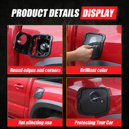 Alloy Locking Fuel Door Gas Tank Cap Cover Lock Key For Toyota Tacoma 2016-2023 4