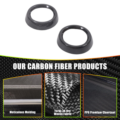 Real Carbon Fiber Center Side Air Vent Outlet Ring Trim For Alfa Romeo Tonale 8