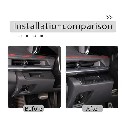 ABS Carbon Fiber Interior Full Cover Trim Kit Set For Corvette C8 2020-2025 60