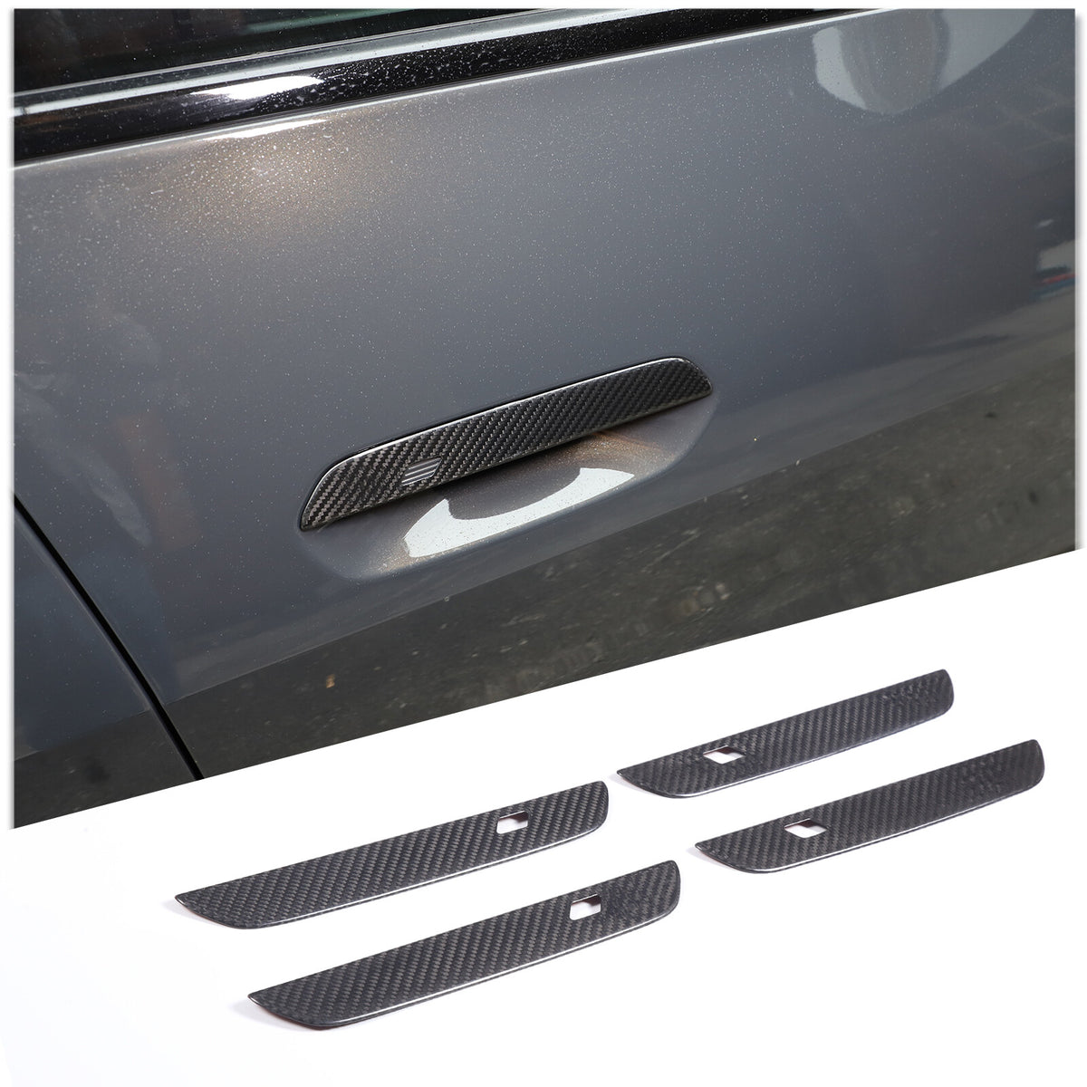 Real Carbon Fiber Exterior Side Handle Trim For BMW 4 series 430i 440i 22+ 16