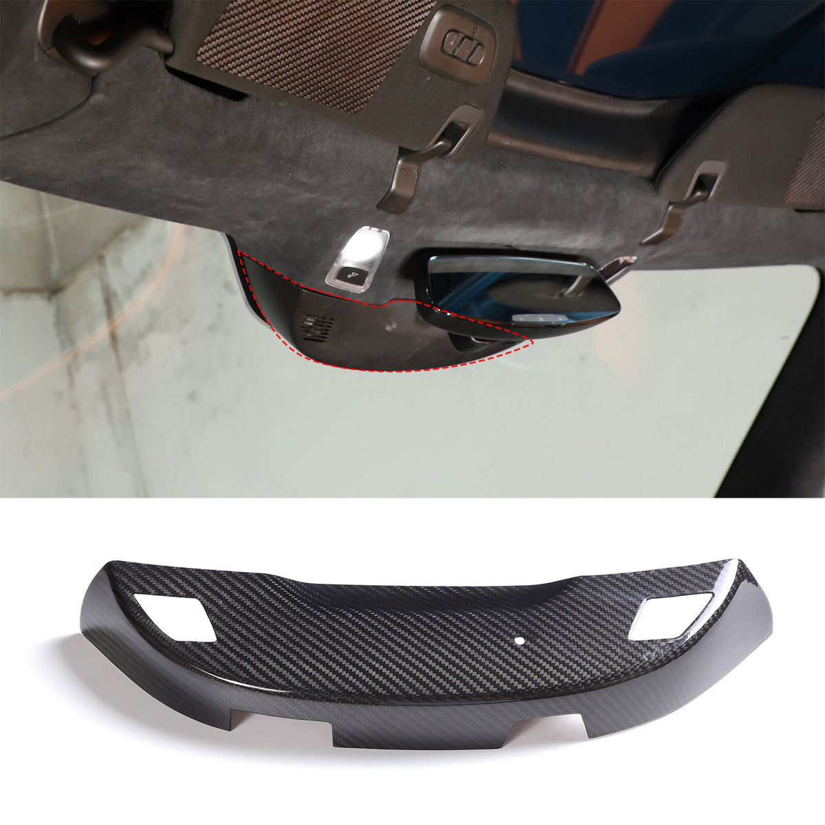 Real Dry Carbon Fiber Interior Center Full Trim Set Kit For Corvette C7 2014-19 84
