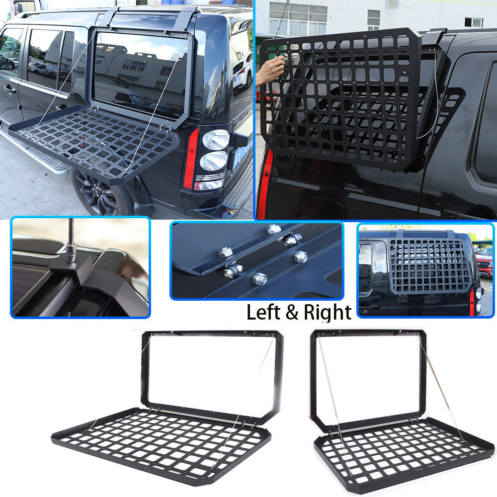 Left & Right Rear Window Molle Panel Rack For Land Rover Discovery 4 LR4 04-16 2