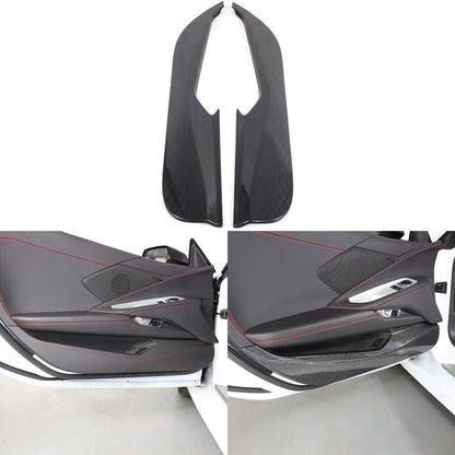Honeycomb Real Carbon Fiber Door Anti-Kick Panel Trim For Corvette C8 2020+ 6