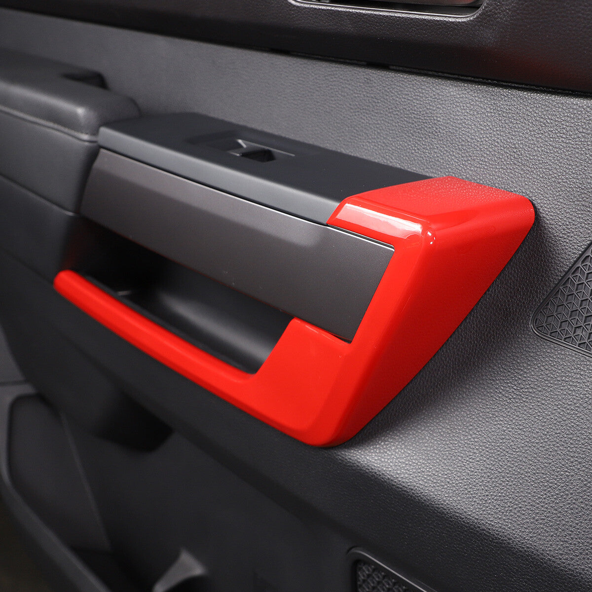 For Toyota Tundra 2022-2026 Window Lift Botton Trim Frame ABS Red 4PCS US 9