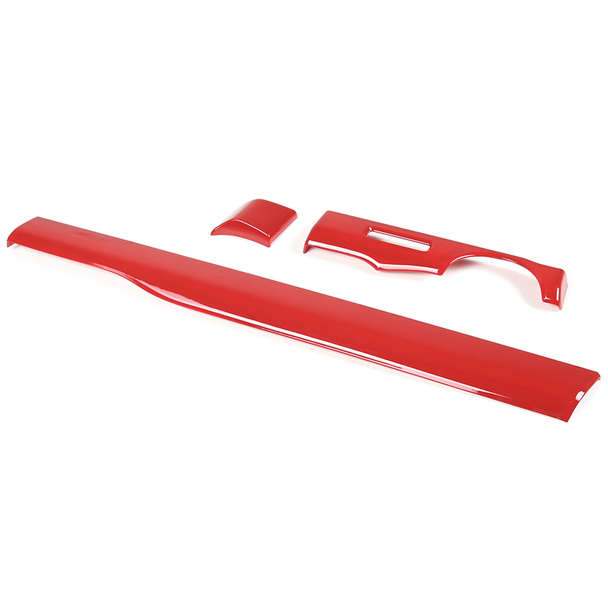 Red ABS Dashboard Center Console Trim Cover for Nissan Titan 2016-23 US 5